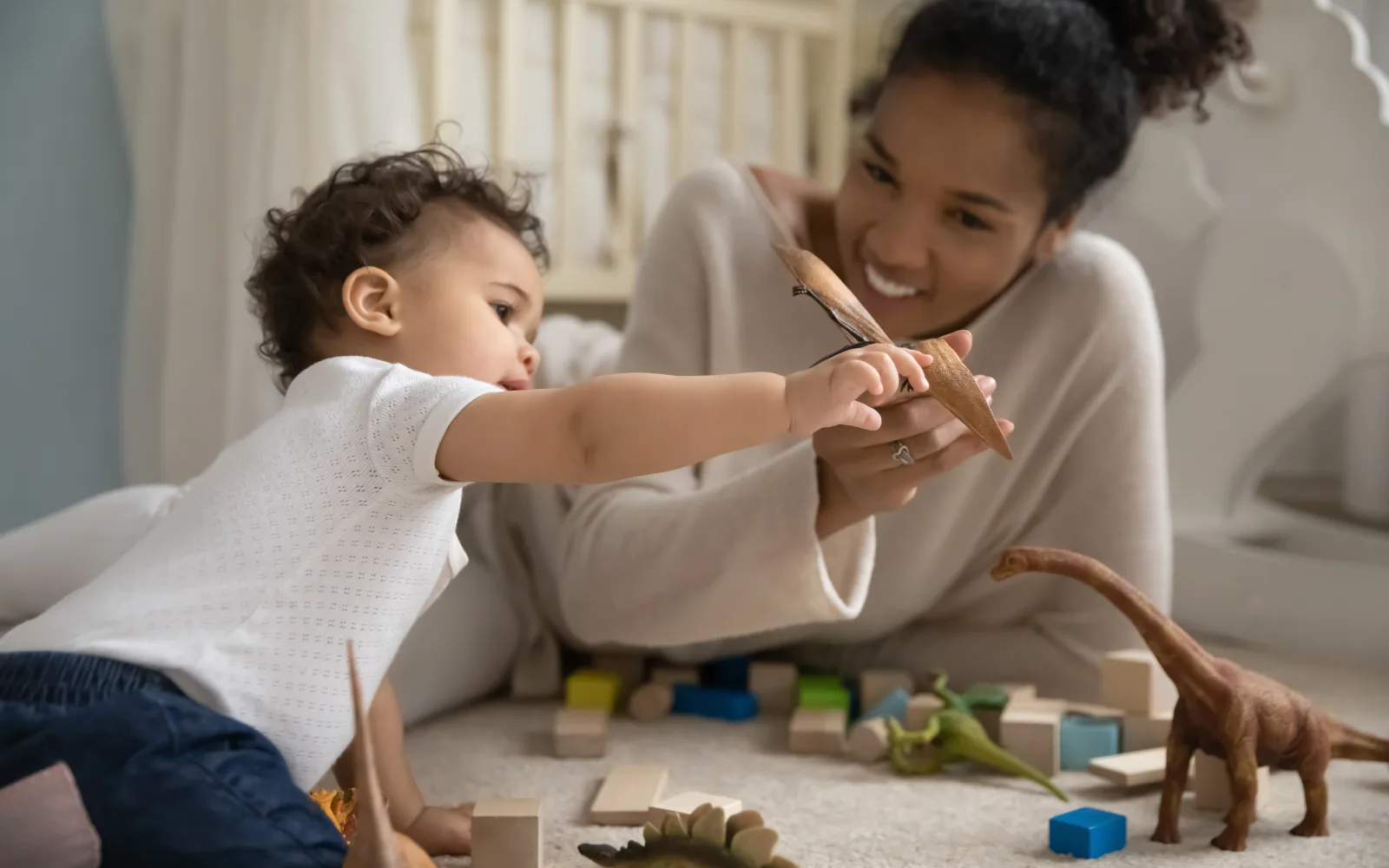A couple smiling warmly together, representing the peace of mind that comes with life insurance coverage for your family